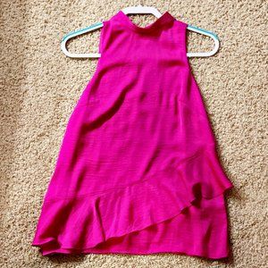 NWT Devlin Asymmetrical peplum top Small